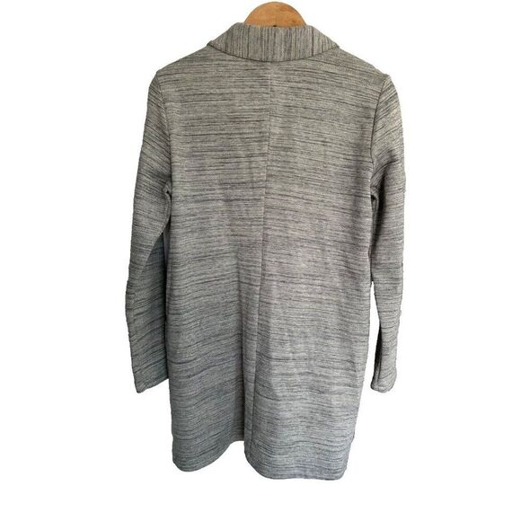 Eileen Fisher Woman's Chevron Knit Long Sleeve Jacket Coat Pockets - Picture 5 of 11